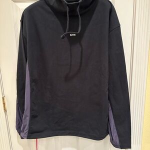 Kith Black Hoodie with Purple Accents